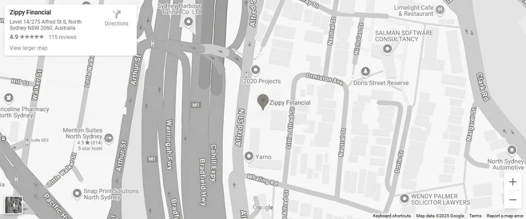 Zippy Financial Map